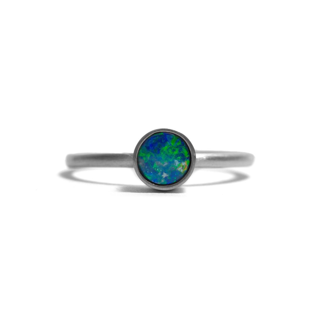 Opal Element Large Stacking Ring
