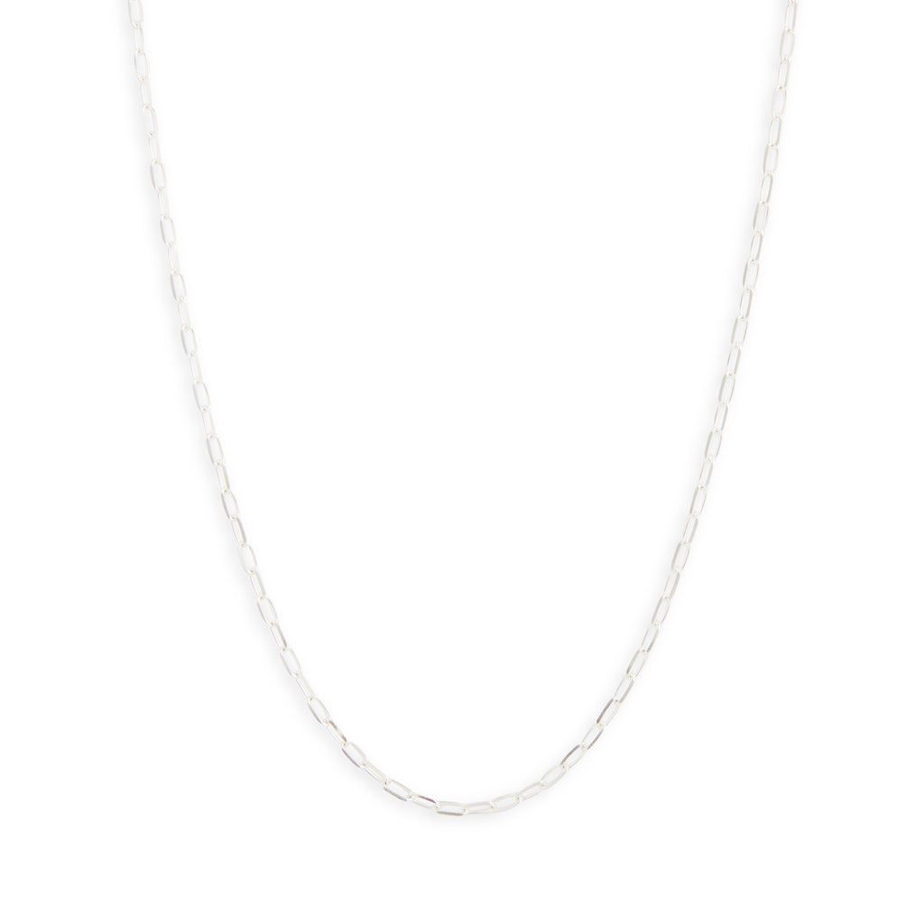 Silver Mini Link Chain Necklace