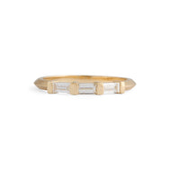Three Stone Diamond Baguette Ring