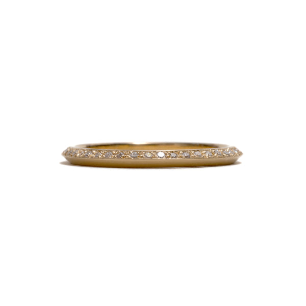 Jewelled Yellow Gold You and Me Ring