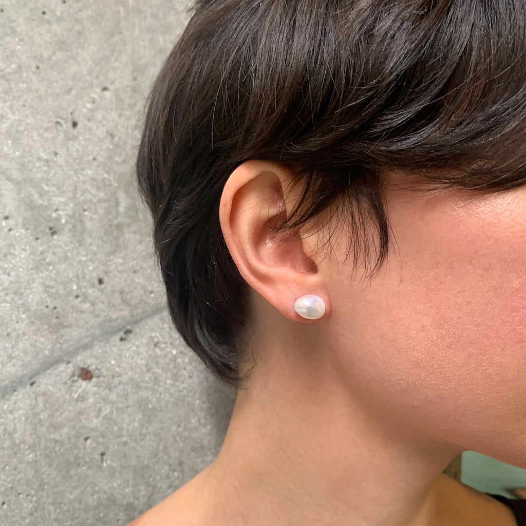 Baroque Pearl Large Stud Earring (Single)