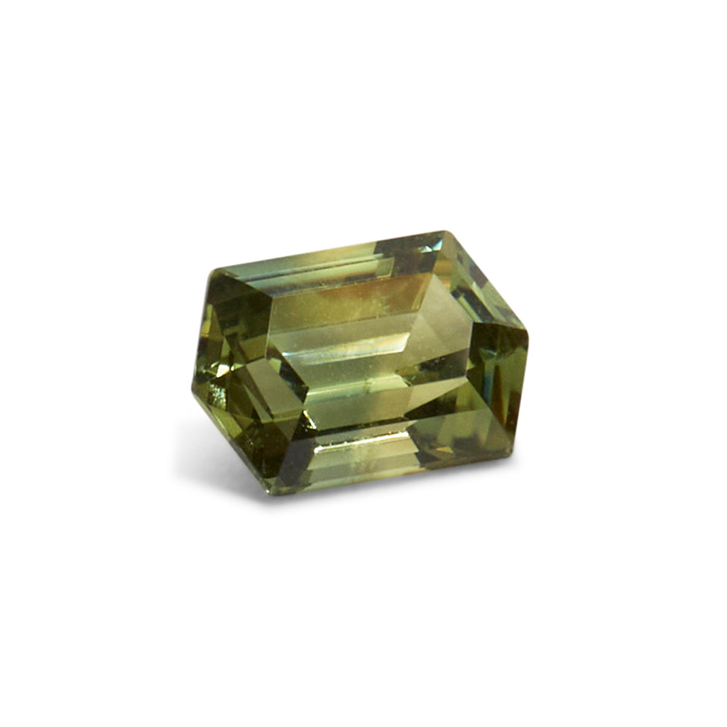 1.60ct Elongated Hexagonal Cut Green/Yellow Australian Parti Sapphire
