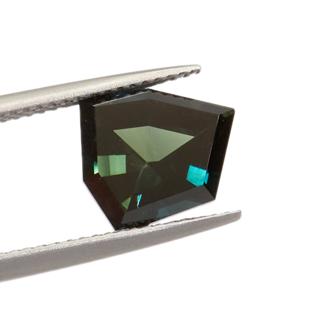 4.05ct Freeform Cut Teal Australian Parti Sapphire