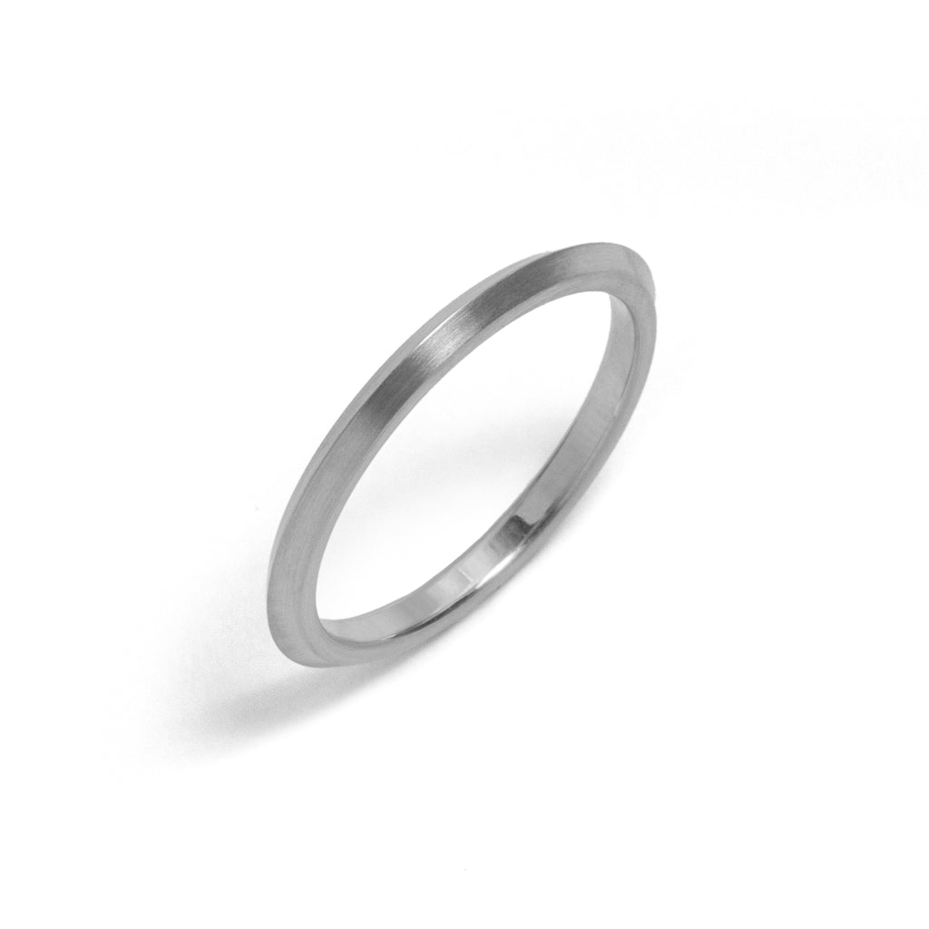 White Gold You and Me Ring