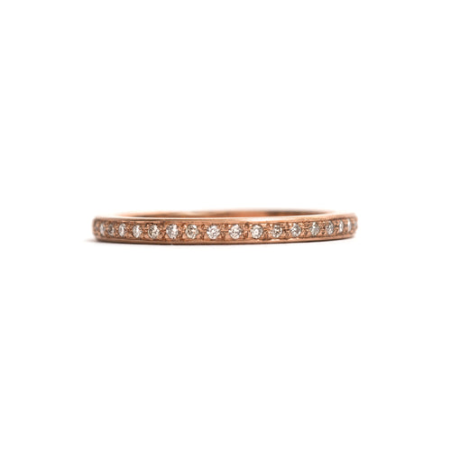Rose Gold and Champagne Diamonds Little Steps Ring