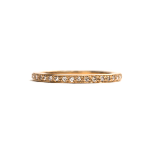 Yellow Gold and Champagne Diamonds Little Steps Ring