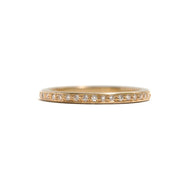 Yellow Gold and White Diamonds Little Steps Ring