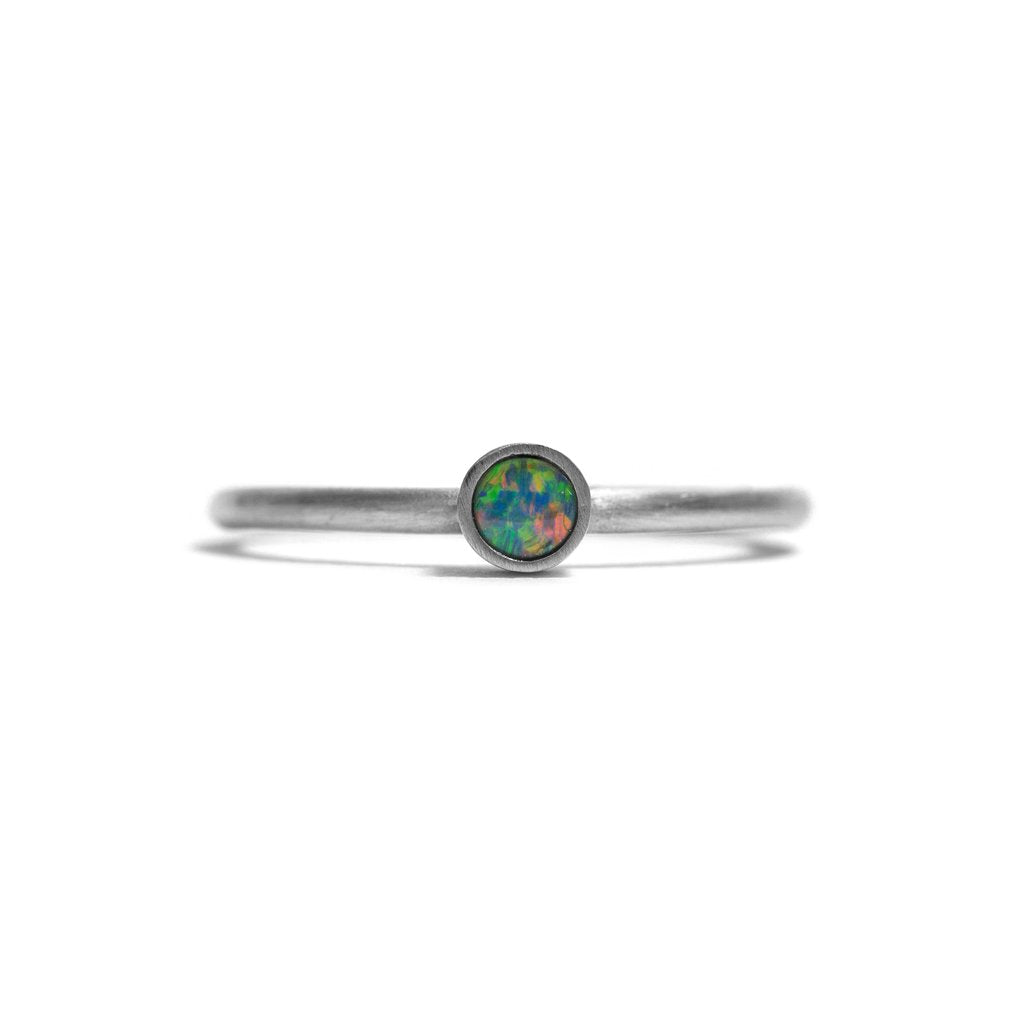 Opal Element Small Stacking Ring