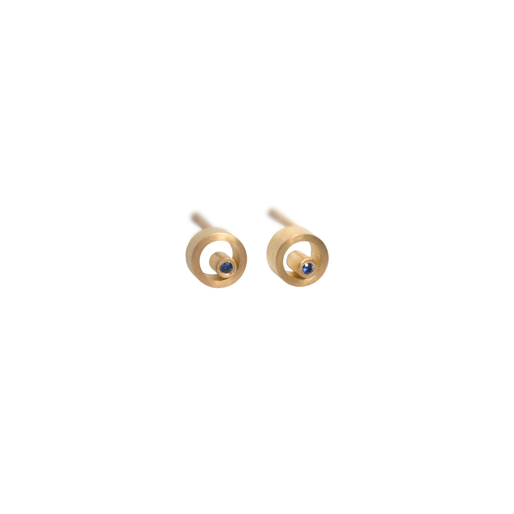 Petite Circle Stud Earrings
