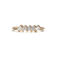 Staggered Baguette Diamond Ring