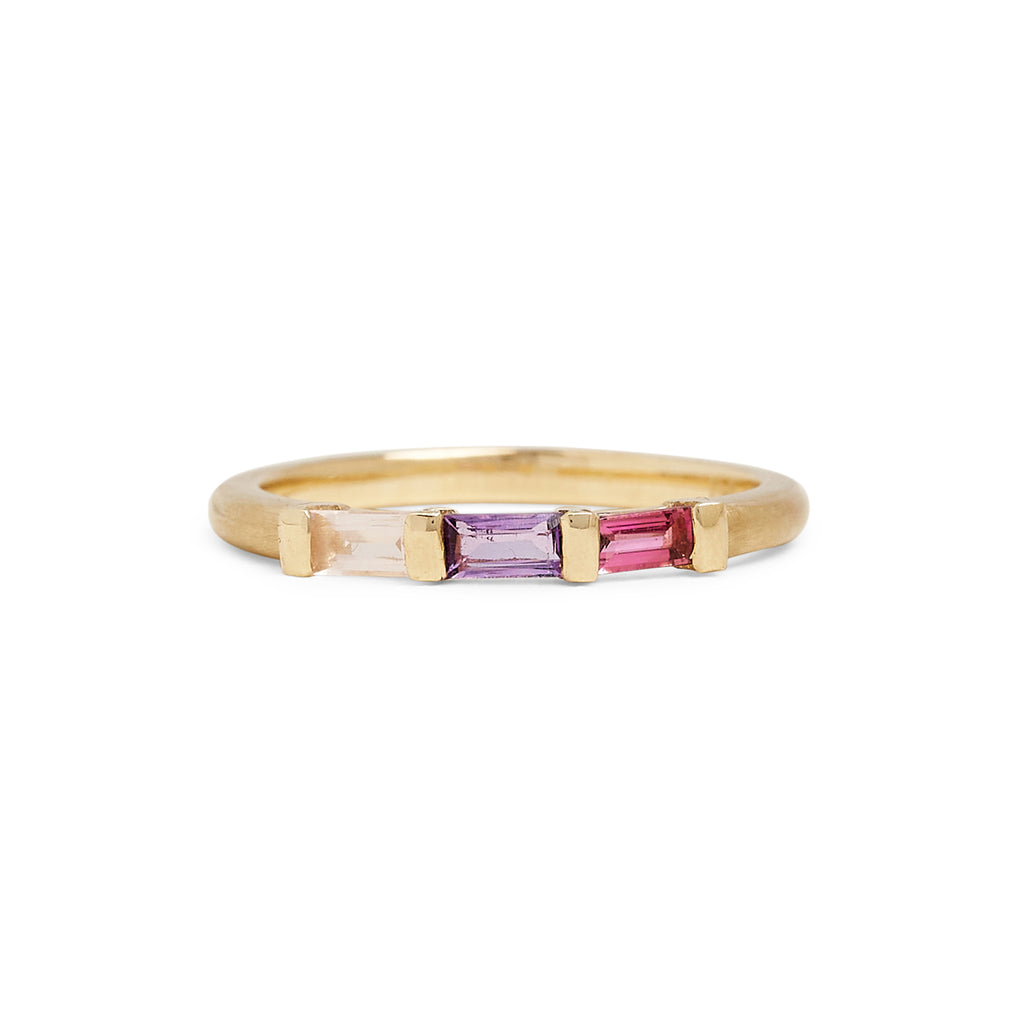 Gold Juicy Triple Gem Ring